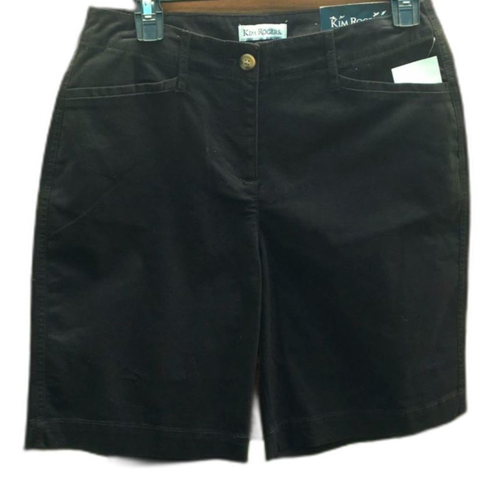 Kim Rogers NWT Black Bermuda Size 6 Above Knee Shorts